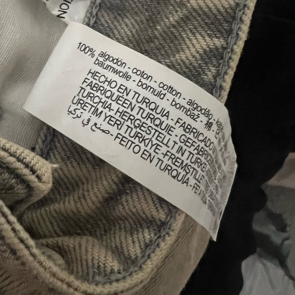 Zara Women's Overdyed Frayed Denim Mid Rise A-line Midi Skirt Size M - Picture 7 of 7